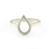 Geometric rings teardrop south africa rings