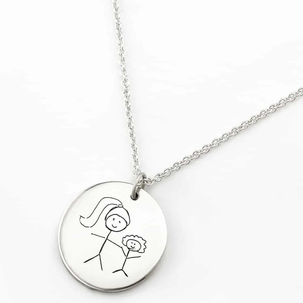 Kids Drawing Coin Pendant Necklace Jewellery South Africa