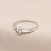 Round Cubic Zirconia Halo Ring (Select Stone Colour) - Image 2