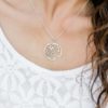 925 Sterling Silver Tulip Coin Name Necklace