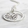Angel Wing Hoop Necklace - Image 2