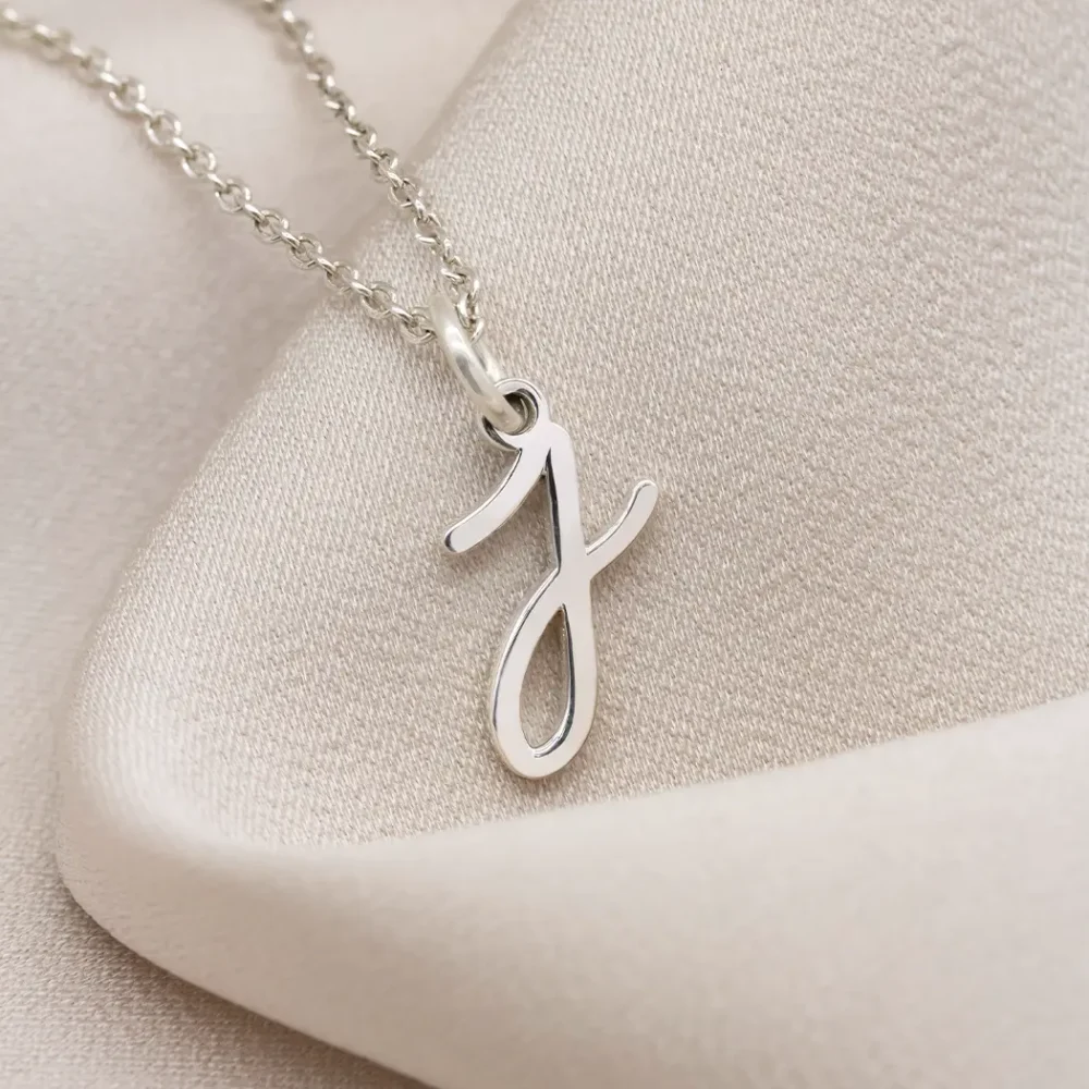 Script Initial Necklace