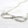 925 Sterling Silver Heart Infinity Name Necklace