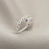 Name & Birthstone Open Band