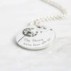 Engraved Dandelion Coin Necklace - Image 2