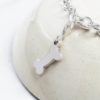 Dog Bone Charm Silver charms for bracelets by silvery south africa