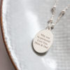 St Christopher Oval Pendant Necklace - Image 2