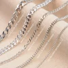 Men's Flat Curb Necklace - Image 3