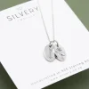 Birth Month Flower & Name Oval Charms Necklace - Image 2