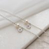 Pearl & Initial Charm Bracelet (Heart or Coin) - Image 3