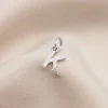 Dainty Initial Birthstone Pendant