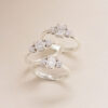 Oval Moissanite Trilogy Ring - Image 2