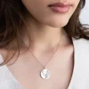 Photo Engraved Coin Necklace