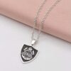 Etched Family Crest Shield Necklace - Image 2