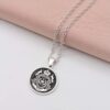 Etched Family Crest Coin Necklace - Image 2