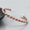 Flat Twist Copper Bangle - Image 2