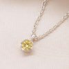 Birthstone Pendant Necklace (Select Stone Colour) - Image 2