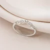 Curved Moissanite Half Eternity Band - Image 2