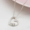 Engraved Family Heart Necklace - Image 5