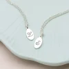 Heart Initial Friendship Necklace Set - Image 4