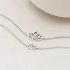 Dainty Lotus Flower Bracelet - Image 2
