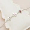 Birthstone Flower Connector Bracelet (SELECT 1-5 FLOWERS) - Image 2