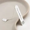 Sterling Silver Bookmark & Book Pendant
