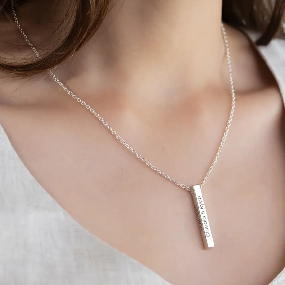 Four Sided Bar Necklace