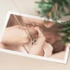 Dainty Initial Birthstone Necklace - Image 3