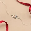 Infinity & Heart Birthstone Bracelet - Image 2