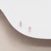 Dainty Marquise Birthstone Stud Earrings - Image 3