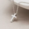 Dainty Cross Necklace - Image 2