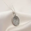 Oval Fingerprint Necklace