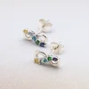 Family Birthstone Infinity Stud Earrings (Select 2-5 Birthstones) - Image 2