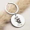 Cindy Handprint Key Ring- Stainless Steel - Image 4
