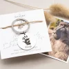 Cindy Handprint Key Ring- Stainless Steel