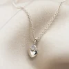 Dainty Heart Diamond Necklace - Image 2