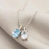 Oval Birthstone Pendant Necklace (SELECT 1-6 PENDANTS)