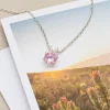 Protea Flower Birthstone Necklace - Image 3