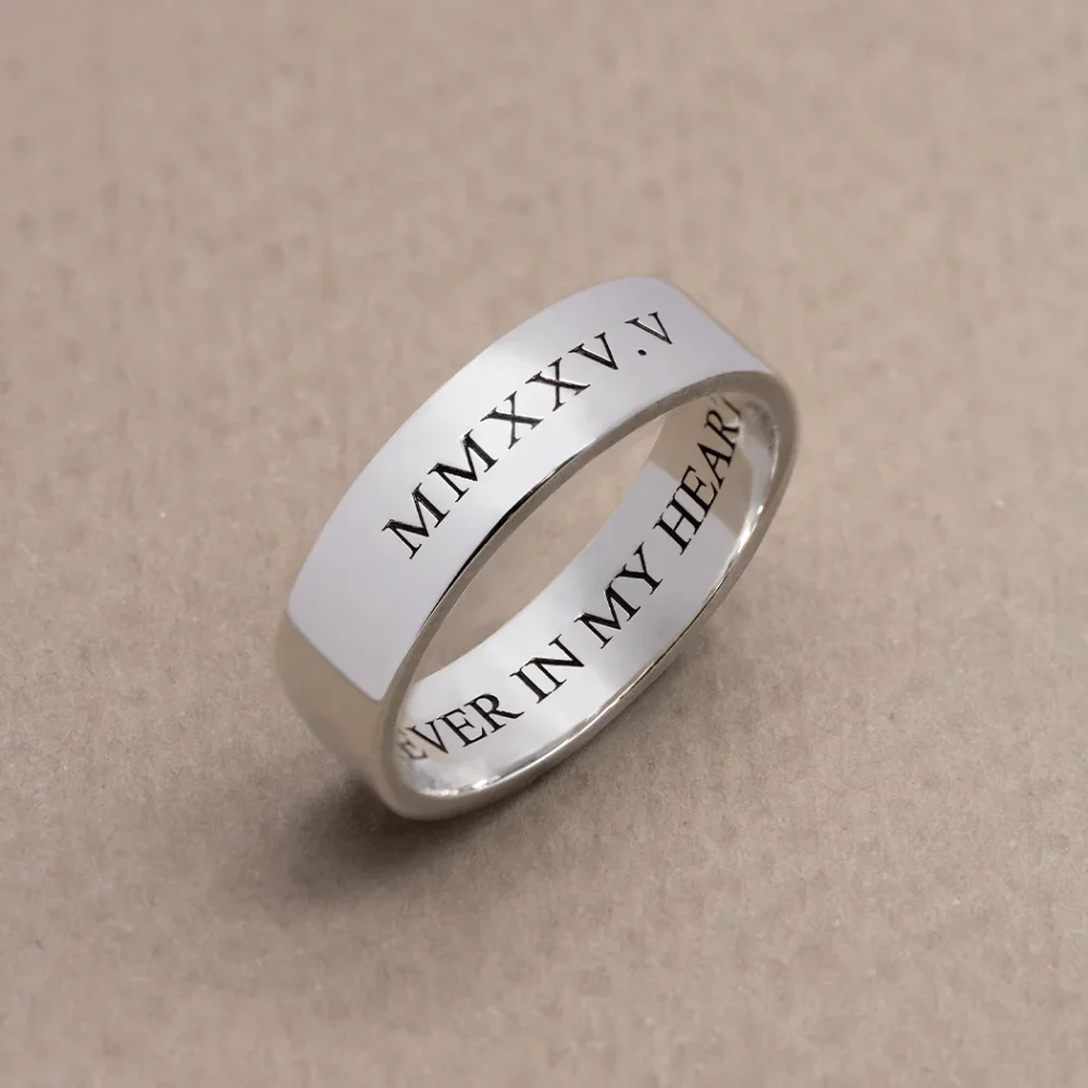 Engraved Ring 6mm