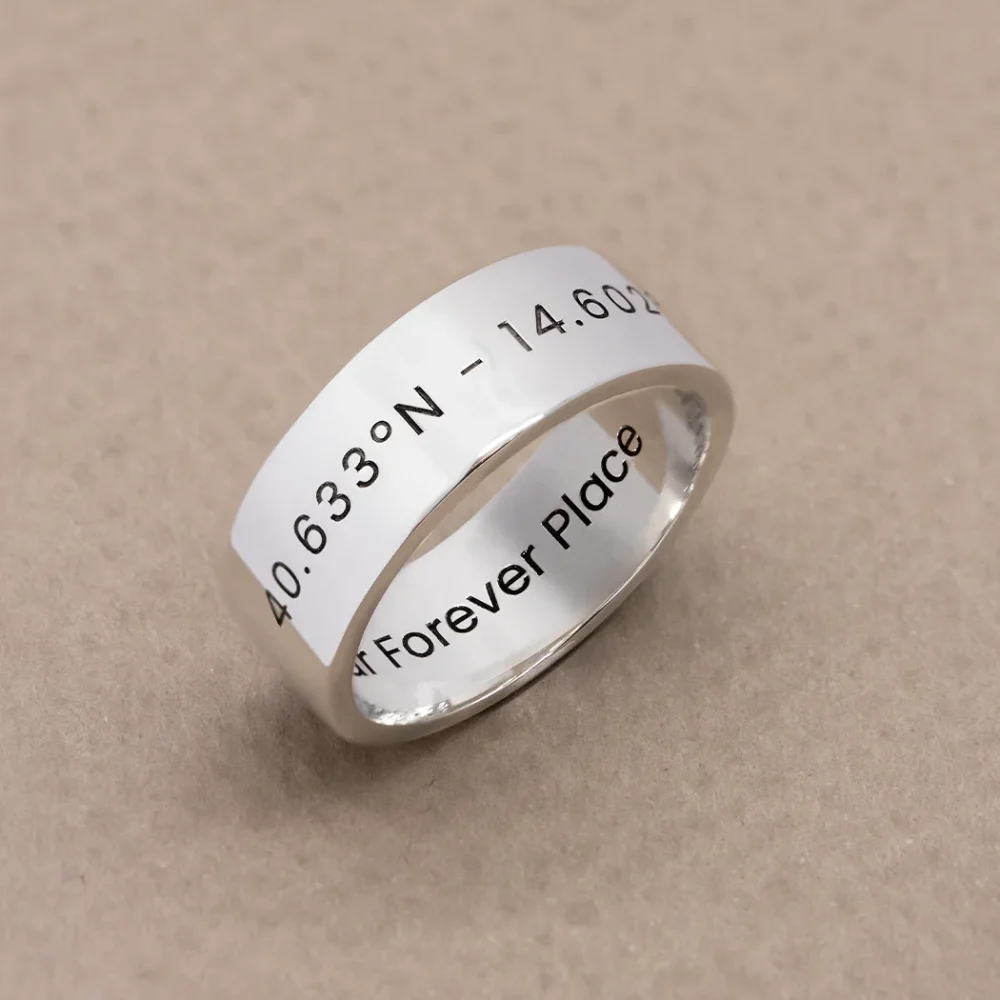 Engraved Plain Band 8mm