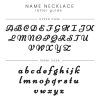 Dainty Name Necklace & Birthstone Stud Earrings - Image 4