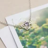 Rose Birthstone Connector Necklace