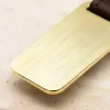 Dual Font Key Ring Engraved with Your Message - Brass - Image 3