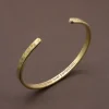 Hammered Brass Cuff Bangle